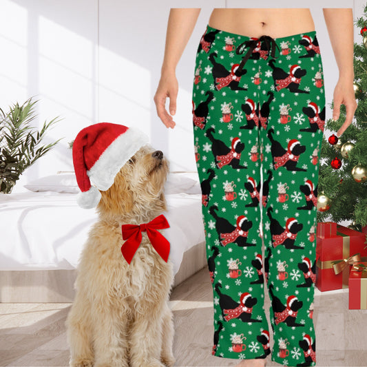 Doodle Dog Christmas Pajama Bottoms - Doodle Mom Pajama Lounge Pants, Doodle Mom Gift, Women's Dog Pajamas, Pair With Matching Swe