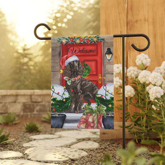 Personalized Boykin Spaniel Christmas Flag ,Custom Boykin Spaniel Dog Mom Gift - Home Garden Dog Decor Flag, Pole Not Included