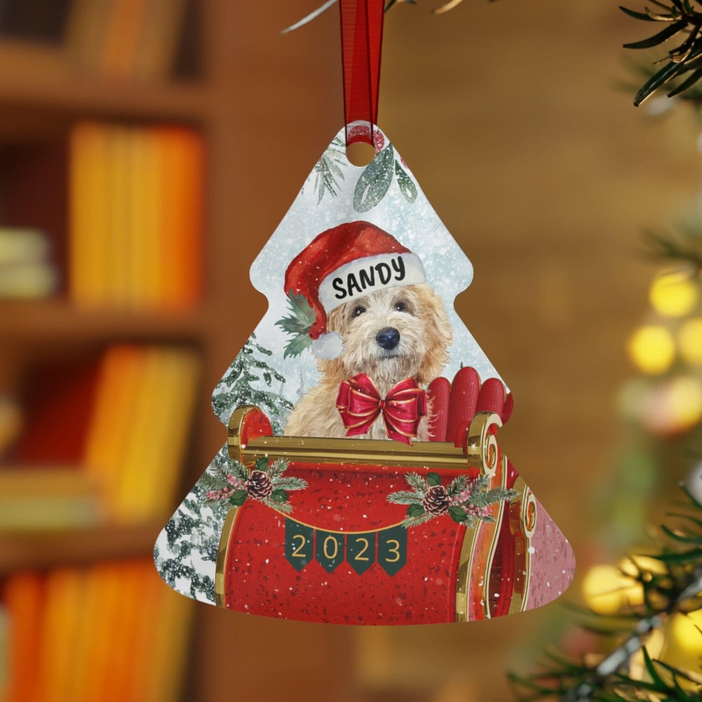 Personalized Tan Doodle - Cockapoo Christmas Ornament, Doodle Mom Gift, Labradoodle, Goldendoodle, Cockapoo, Cavapoo