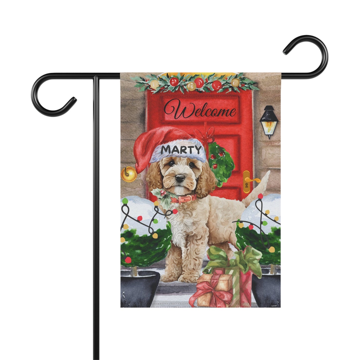 Personalized Cockapoo - Cavapoo, Mini Doodle Dog Christmas Flag, Custom  Cockapoo, Doodle Mom Gift, Double-sided Flag, Stand Not I