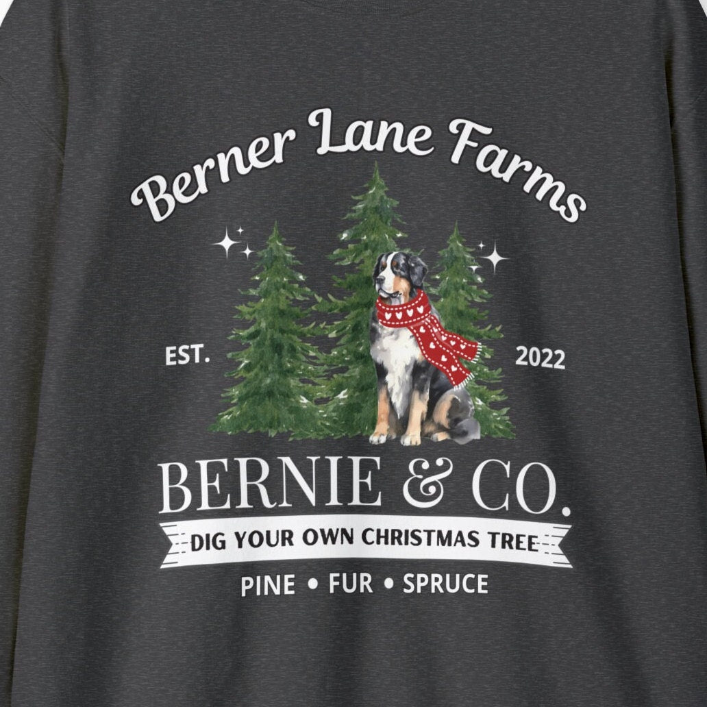 Personalized Bernese Mountain Dog Christmas Sweatshirt - Bernese Mountain Dog Mom Gift Shirt, Bernese Christmas, Bernese Dog Gift