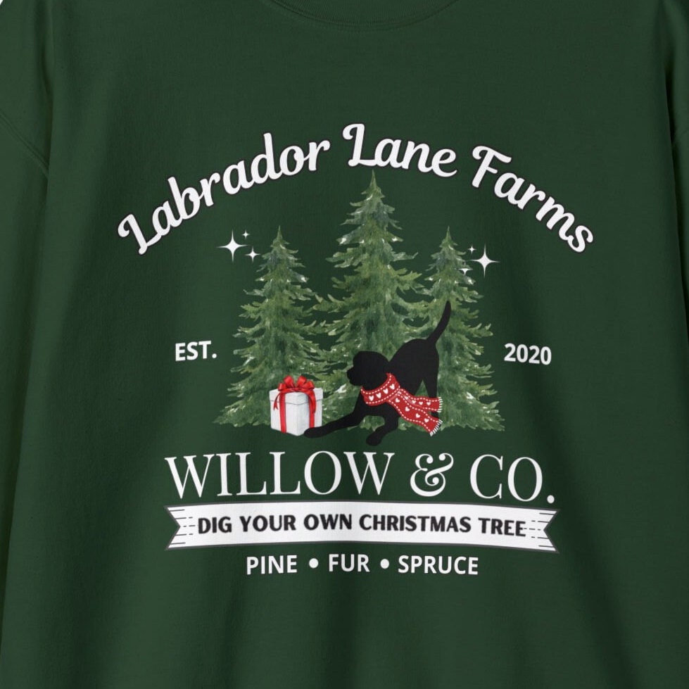 Personalized Labrador Retriever Christmas Sweatshirt - Labrador Retriever Dog Mom Dad Gift Shirt, Lab Dog Unisex Birthday, Christm