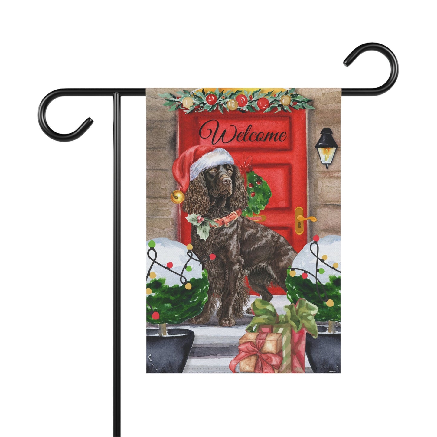 Personalized Boykin Spaniel Christmas Flag ,Custom Boykin Spaniel Dog Mom Gift - Home Garden Dog Decor Flag, Pole Not Included